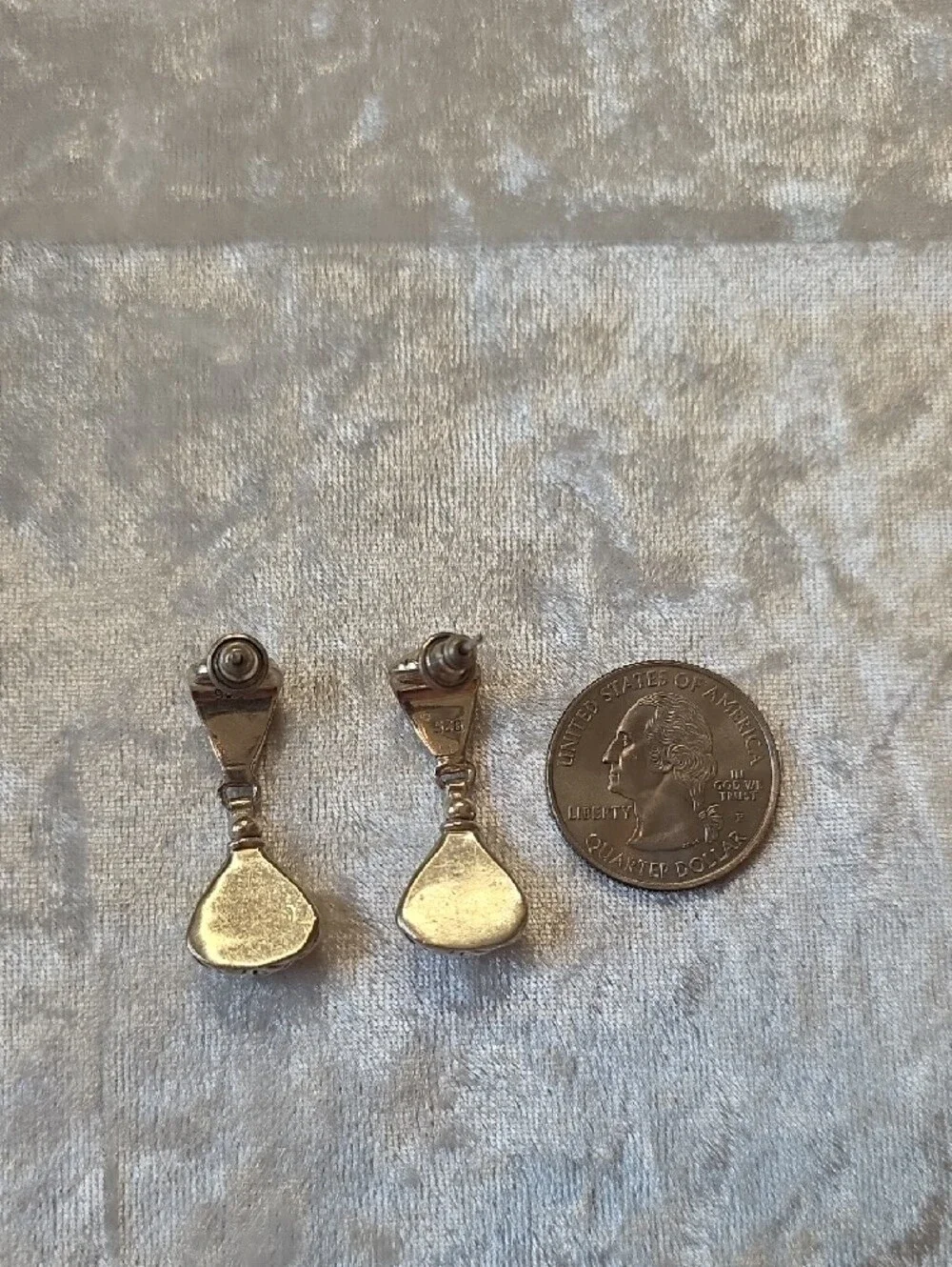 Sterling 925 Fan Drop Earrings - Sculpted Minimalist Design